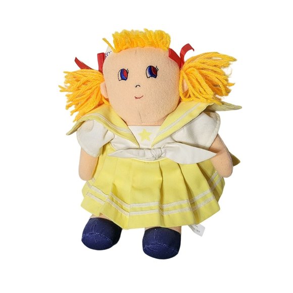 Vintage Royal Caribbean Cruise Ship Plush Doll Yellow Hair Yellow Sailor Outfit - Picture 1 of 6